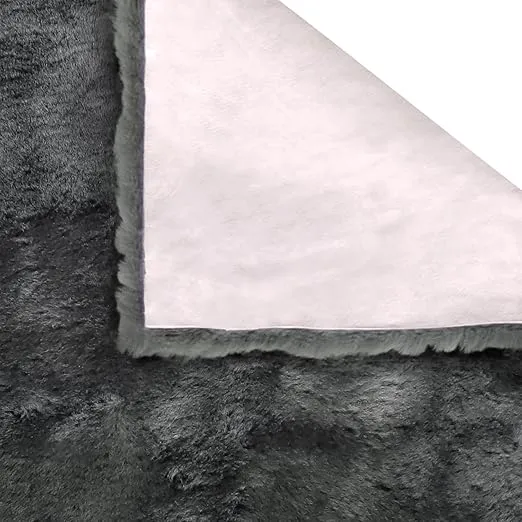 Natural Sheepskin for Bed Sores and Skin Irritation | 100% Real Medical Sheepskins with Non-Slip Back for Pain Relief and Discomfort, Wool Seat Pad, Charcoal Grey, 17 in. x 17 in.