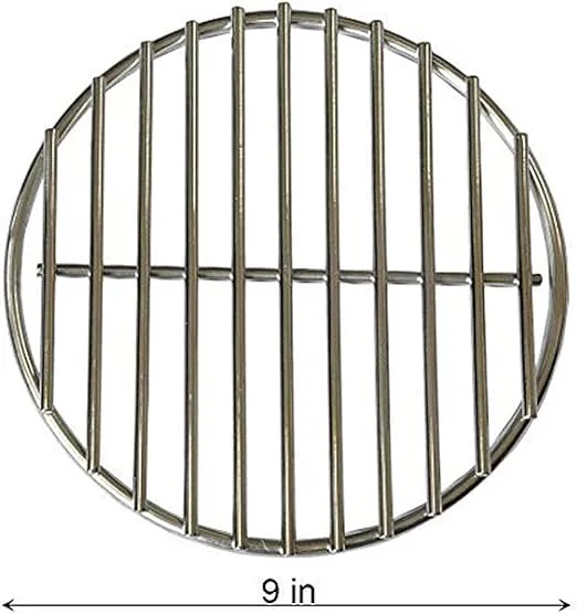 onlyfire Stainless Steel High Heat Charcoal Fire Grate Fits for Large/MiniMax Big Green Egg Grill,9-Inch