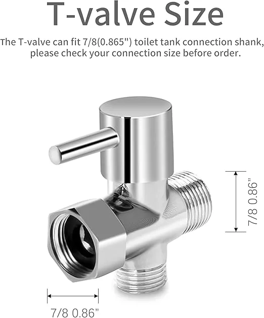 Handheld Bidet Sprayer for Toilet, Adjustable Water Pressure Control with Bidet Hose for Feminine and Baby Wash, Stainless Steel Brushed Nickel Cloth Diaper Bidet Toilet Sprayer