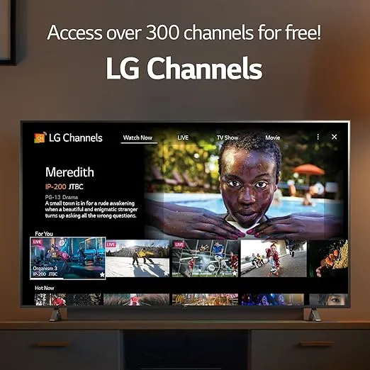 LG 80 Series 55" Alexa Built-in, 4K UHD Smart TV, 60Hz Refresh Rate, Filmmaker Mode, Game Optimizer (55UP8000, 2021)