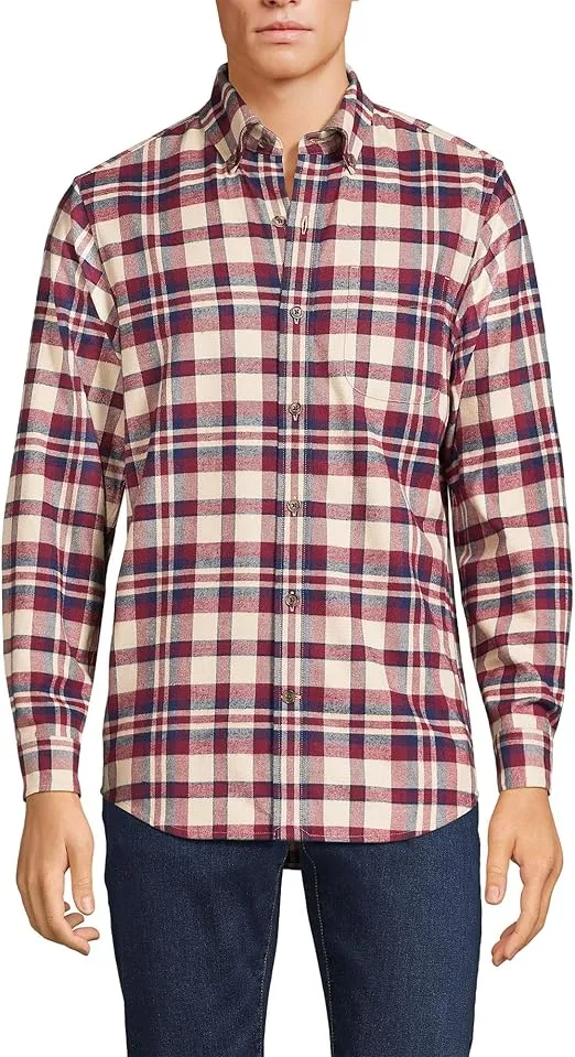 Lands' End Men's Traditional Fit Flagship Flannel Shirt