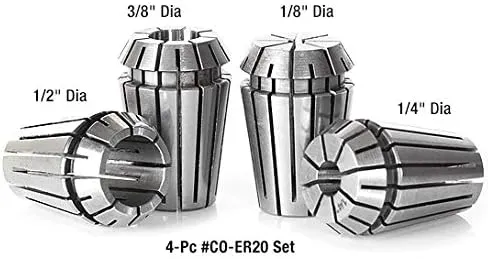 Amana Tool - 1/8 Dia Spring Collets ER20 (CO-272), Industrial Grade