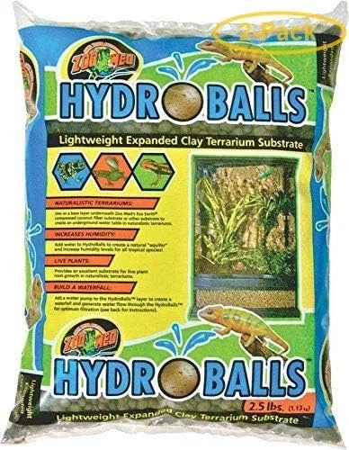 Zoo Med HydroBalls Clay Terrarium Substrate 2.5 lbs - Pack of 2