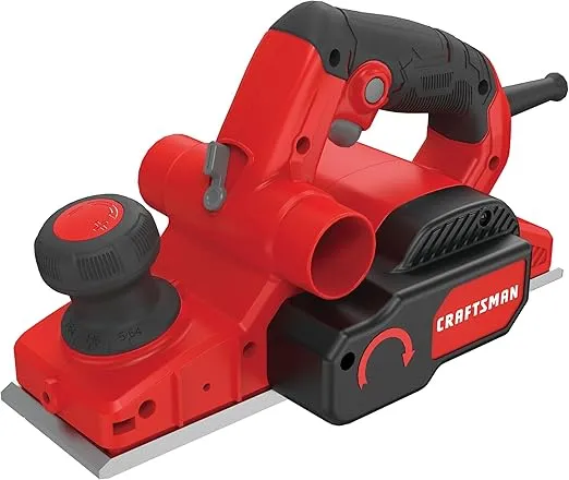 CRAFTSMAN Wood Planer, Electric Hand Planer for Woodworking, with Blades, Edge Guide, and Dust Bag (CMEW300)