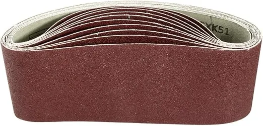 uxcell 4-Inch x 24-Inch Aluminum Oxide Sanding Belt 100 Grits Sandpaper Lapped Joint for Belt Sander 10pcs