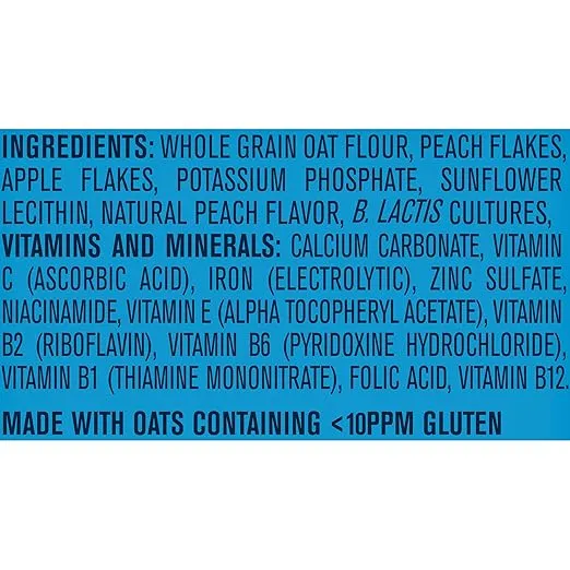Gerber Baby Cereal 2nd Foods Probiotic, Powerblend, Oatmeal Lentil Peach Apple, 8 Ounce (Pack of 6)