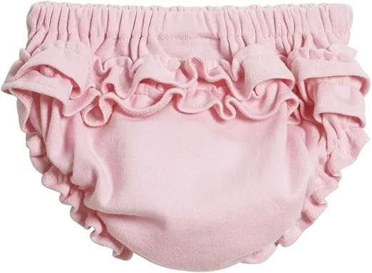 Made in USA Baby Girls Ruffled Diaper Covers Bloomers Soft Cotton Fashionable Cute SPD sensory Sensity Clothing