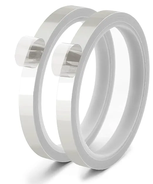 Mr. Pen- Heat Tape, 10mm x 33m (108ft), 2 Rolls, Silver, Heat Tape for Sublimation, Heat Resistant Tape, Heat Transfer Tape, High Temperature Tape, Thermal Tape, Heat Press Tape, High Heat Tape