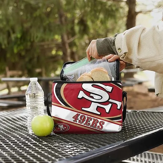 FOCO NFL Big Logo Stripe 6-Pack Cooler