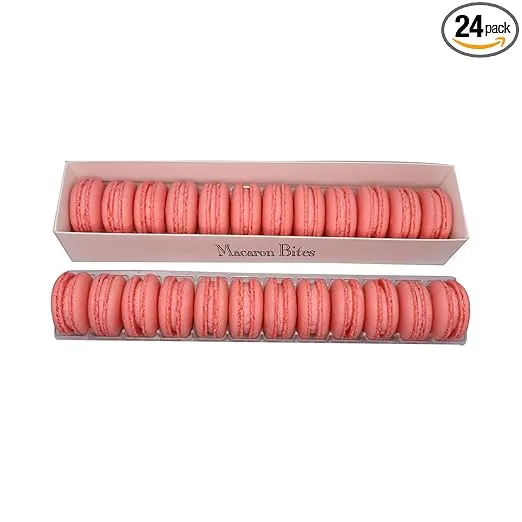 French Macarons - Strawberry, 24 ct