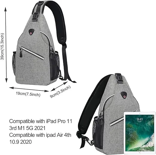MOSISO Sling Backpack, Multipurpose Crossbody Shoulder Bag Travel Hiking Daypack