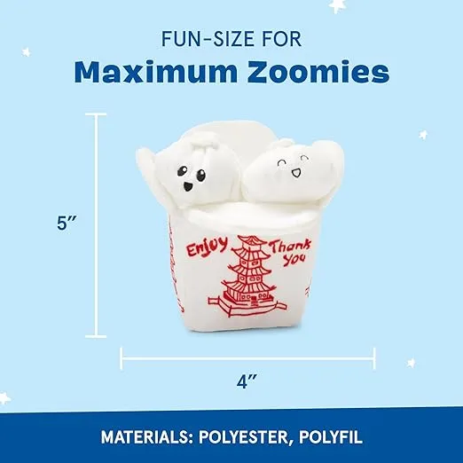 Barkbox 2 in 1 Interactive Plush Dog Toy - Rip and Reveal Toy for Dogs and Puppies - Stimulating Squeaky Pet Toys | Andi's Dumplings (Small)