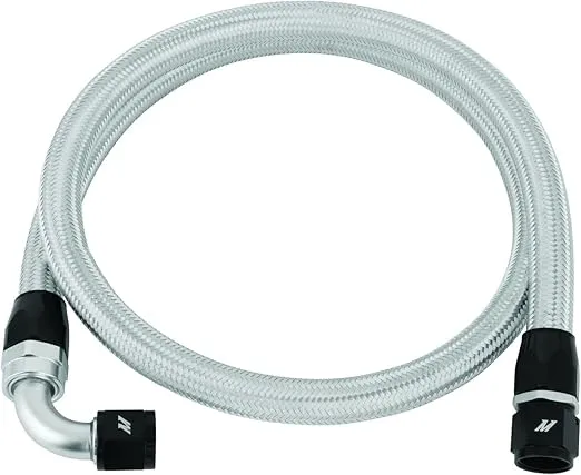 Mishimoto 4ft Stainless Steel Braided Hose w -10AN Fittings Mishimoto