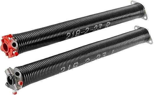 VEVOR Garage Door Torsion Springs, Pair of 0.218 x 2 x 23inch, 16000 Cycles, Garage Door Springs with Non-Slip Winding Bars, Gloves and Mounting Wrench, Electrophoresis Coated for Replacement