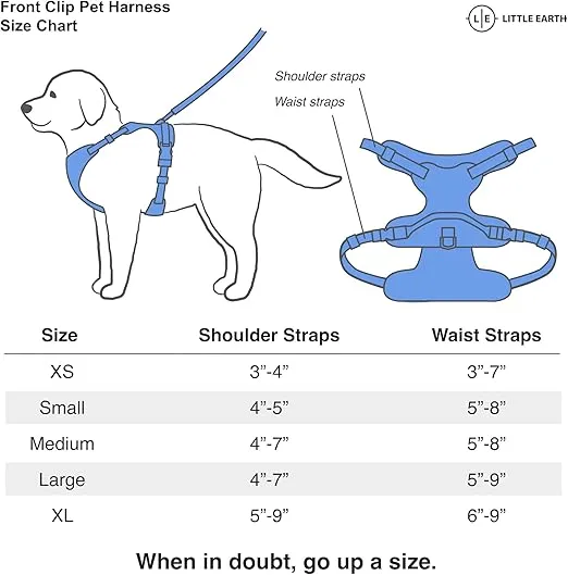 Littlearth NCAA Unisex-Adult Front Clip Pet Harness