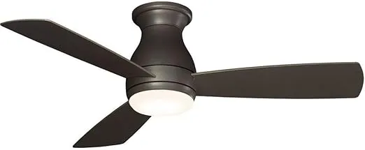 Fanimation FPS8332BGRW Hugh 44 Ceiling Fan with LED Light Kit and Remote Control Wet Rated, Inch, Matte Greige