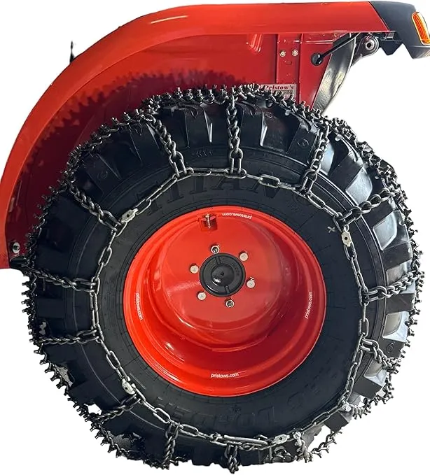 TireChain.com 15-19.5, 15 19.5 European Diamond Studded Tractor set of 2