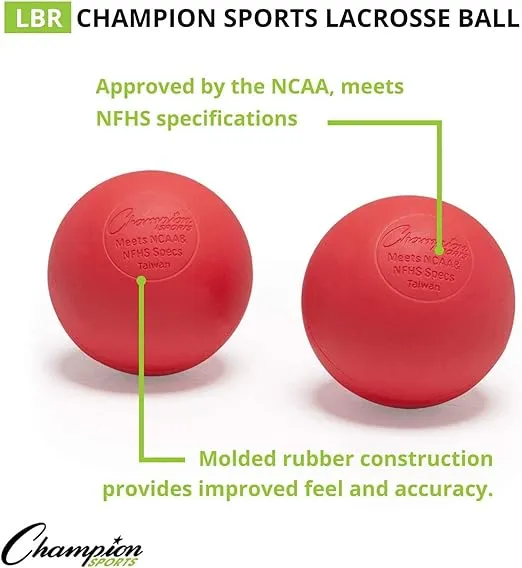 Lacrosse Ball - NCAA NFHS Certified - Red