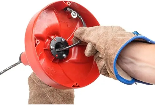 RIDGID 57043 Power Spin+ 1/4" x 25' Hybrid Drain Cleaning Machine Snake Auger with AUTOFEED, Manual or Cordless Drill Operated Drain Cleaner with MAXCORE Cable