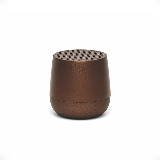 Lexon MINO+ Portable Bluetooth Mini Speaker with HD Sound, Rechargeable and Pairable - Bronze