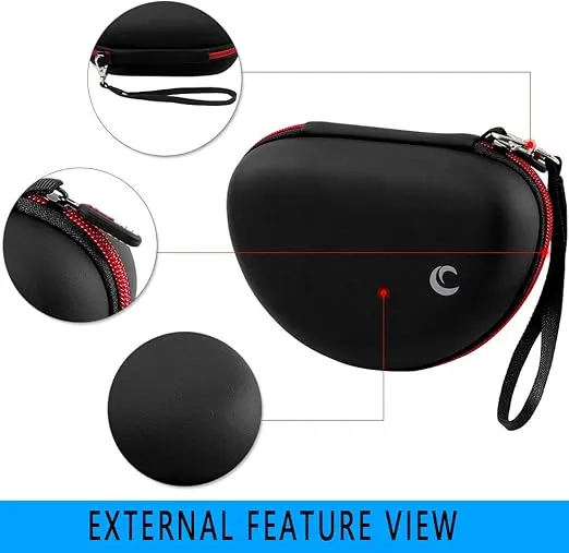 COMECASE Travel Hard Carrying Case Compatible with Beats Solo 4/ for Beats Studio Pro/for Beats Solo3/ for Beats Studio3/ for Beats Solo2/ Solo Pro Bluetooth On-Ear Headphones (Box Only) - Black