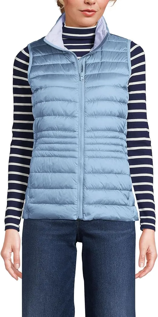 Lands' End Women's Wanderweight Packable Ultralight Down Vest