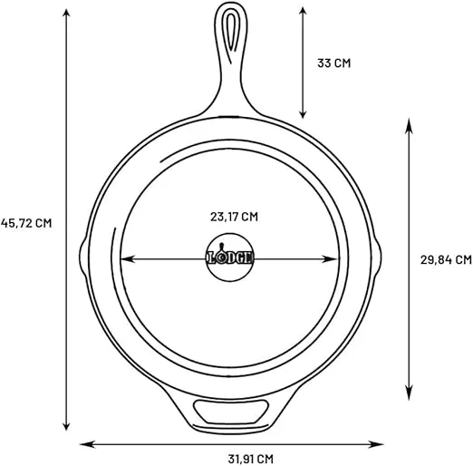 Lodge Cast Iron Skillet with Red Silicone Hot Handle Holder, 12-inch