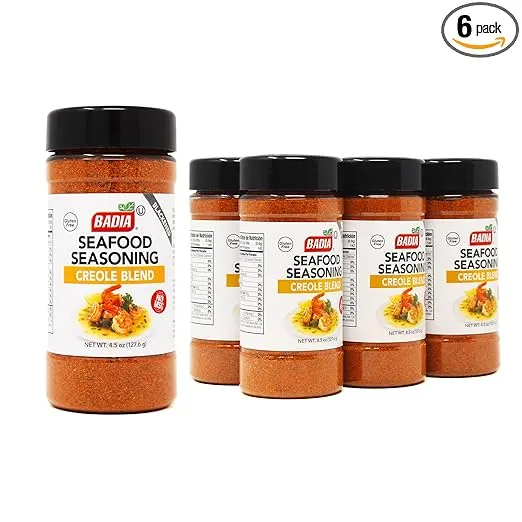 Badia Seafood Seasoning Creole Blend, 4.5 Ounce (Pack of 6)