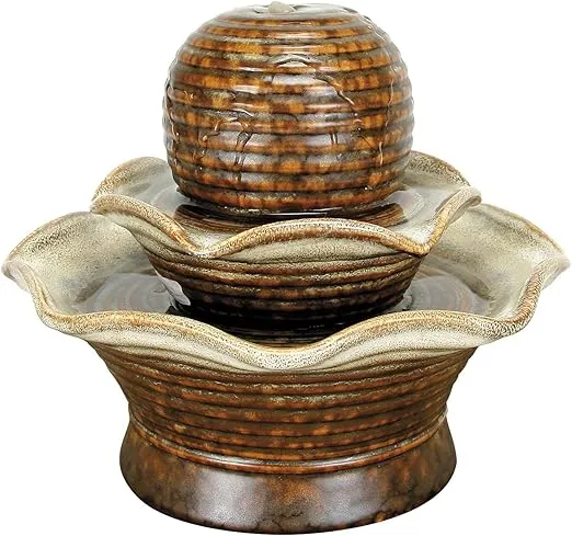 Foreside Home & Garden Tiered Ball Indoor Water Fountain With Pump