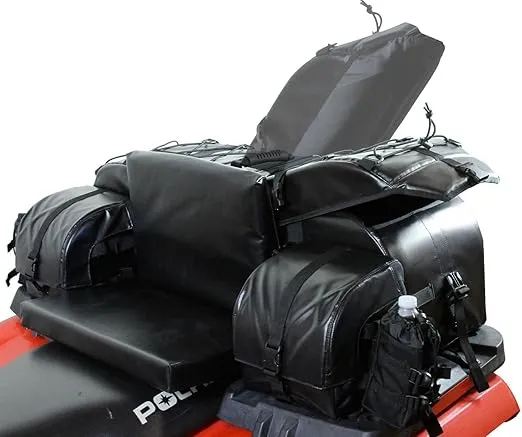 Arch Series Oversized Rear Rack Utility Pack, Padded ATV Cargo Bag - Black