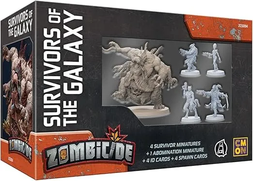 CMON Zombicide Invader Survivors of The Galaxy Box Set - Unite Alien Races to Face The Xenos Threat! Cooperative Strategy Game with Tabletop Miniatures, Ages 14+, 1-6 Players, 1 Hour Playtime, Made