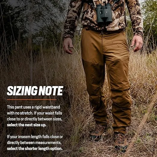 First Lite Men’s Sawbuck Brush Soft Shell Pant - Camo Upland Hunting Pants, Water Repellent, Lightweight Hunting Gear