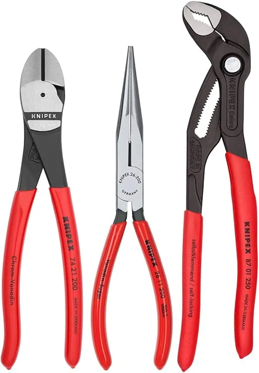 Knipex - 3 Pc Universal Pliers Set w/Cobra® Pliers (00 20 08 US2)