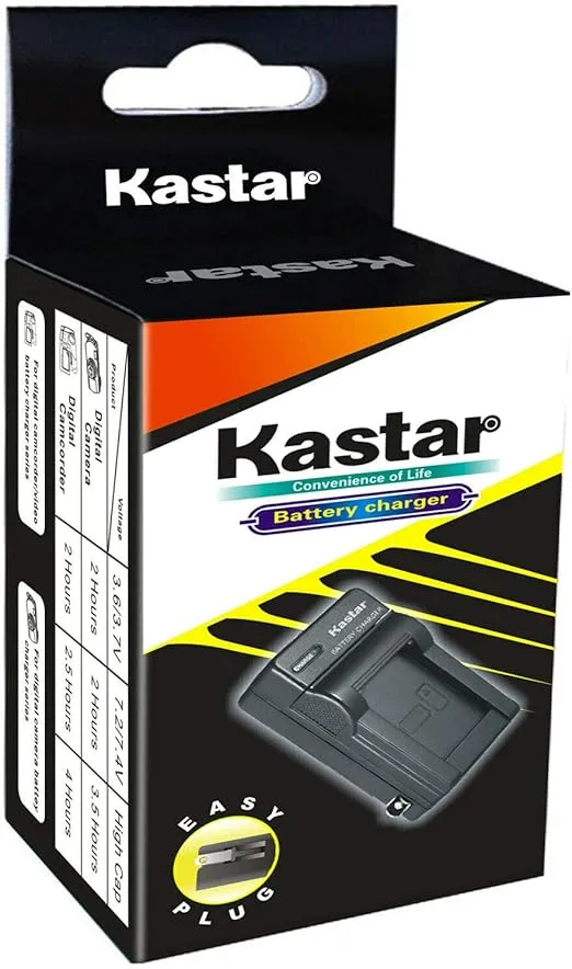 Kastar AC Wall Battery Charger Replacement for Sony NP-BD1 Battery, Sony BC-CSD BC-CS3 Charger, Sony Cyber-Shot DSC-T75, Cyber-Shot DSC-T77, Cyber-Shot DSC-T90, Cyber-Shot DSC-T200 Cameras