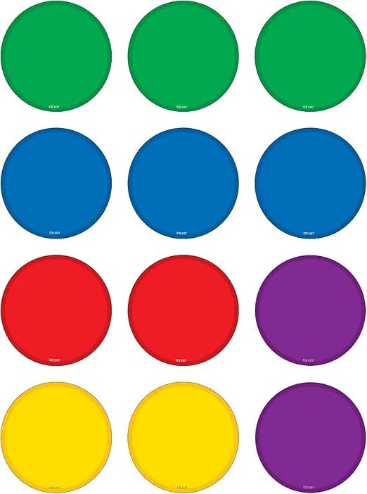 Teacher Created Resources Circles Mini Accents, Colorful (5127)