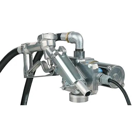 GPI - EZ-8 Fuel Transfer Pump, Manual Shut-Off Nozzle with Direct Mount, 8 GPM, 12 Volt (137100-01)