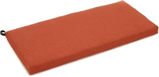 Blazing Needles Indoor/Outdoor Bench Cushion, 45" Wide, Cinnamon