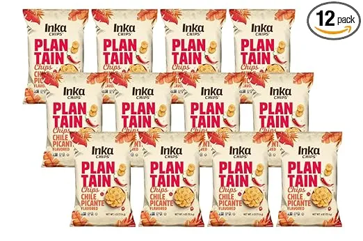 Inka Crops Chile Picante Plantain Chips (Pack of 12)