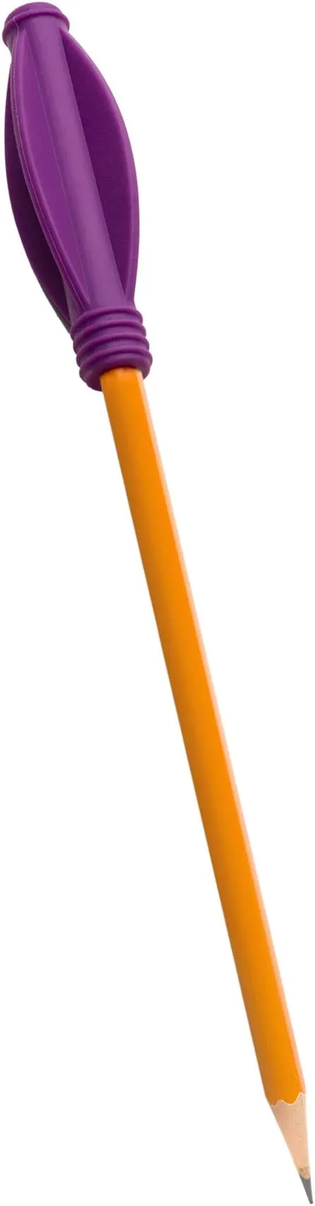 Fun and Function Chewy Pencil Toppers for Light Chewers Providing a Chewing and Fidgeting Outlet Texture Supports Oral Motor & Tactile Exploration - Fits No. 2 Pencil - Pack of Three - Age 4+