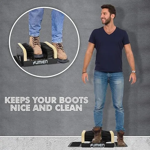 Umien™ Boot Scraper Outdoor Shoe Brush - Shoe Cleaner Brush, Boot Scrubber - Heavy Duty Shoe Cleaning