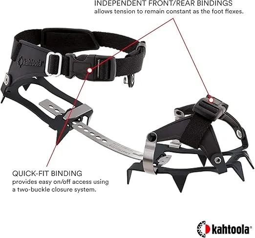 Kahtoola K 10 Hiking Crampon for Snow, Ice Mountaineering & Trekking