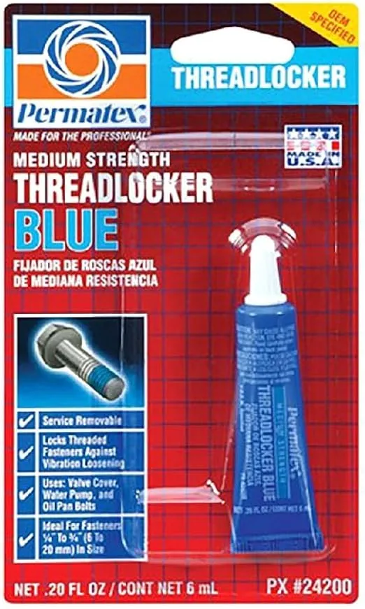 Permatex 24200 6 ml Blue Medium Strength Threadlocker