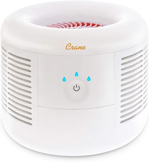 Crane HEPA Air Purifier, Air Purifiers for Home, Quiet Air Purifier HEPA Filter, Home Air Purifiers, Air Purifier for Pets, Office, Baby Nursery