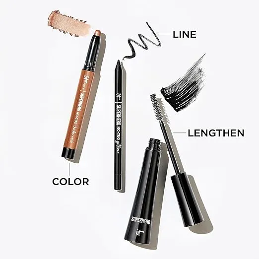 IT Cosmetics Superhero No-Tug Waterproof Eyeshadow Stick - Longwear Blendable Cream with Built-In Primer Suitable for Sensitive Eyes 0.05 oz
