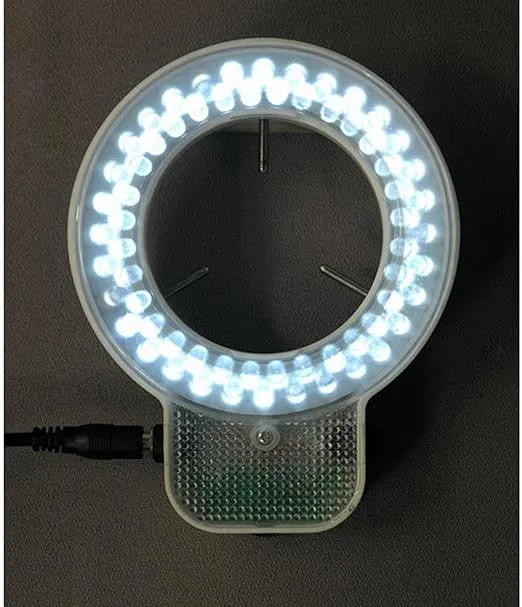 AmScope LED-64S 64 LED Microscope Ring Light with Dimmer