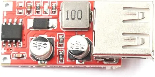 (5 Pack) JacobsParts 5pcs 15W USB 5V 3A DC Buck Voltage Step-Down Module 9V 12V 24V Input DIY Car Charger
