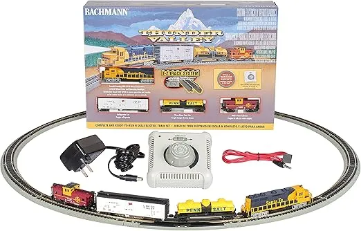 Bachmann Trains - Thunder Valley Ready To Run Electric Train Set - N Scale Multi ,Medium