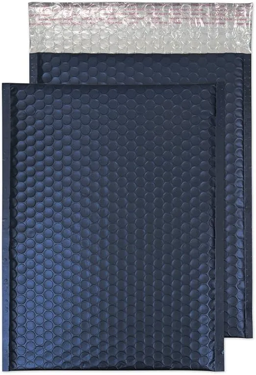 Blake Padded Bubble Mailer, 8 1/2 x 12 Inches, Protective Envelopes, Passport Blue, Peel & Seal (MTN305/10-76) - Pack of 10