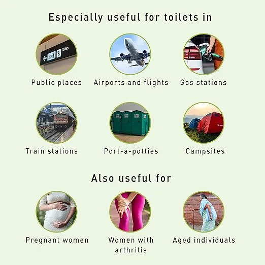 Pee Buddy 10 Funnels Portable Female Urination Device | Disposable Female Urinal Funnel | Travel, Camping & Hiking and Outdoor Activities | Foldable and Compact Stand and Pee Funnel for Women, Girls