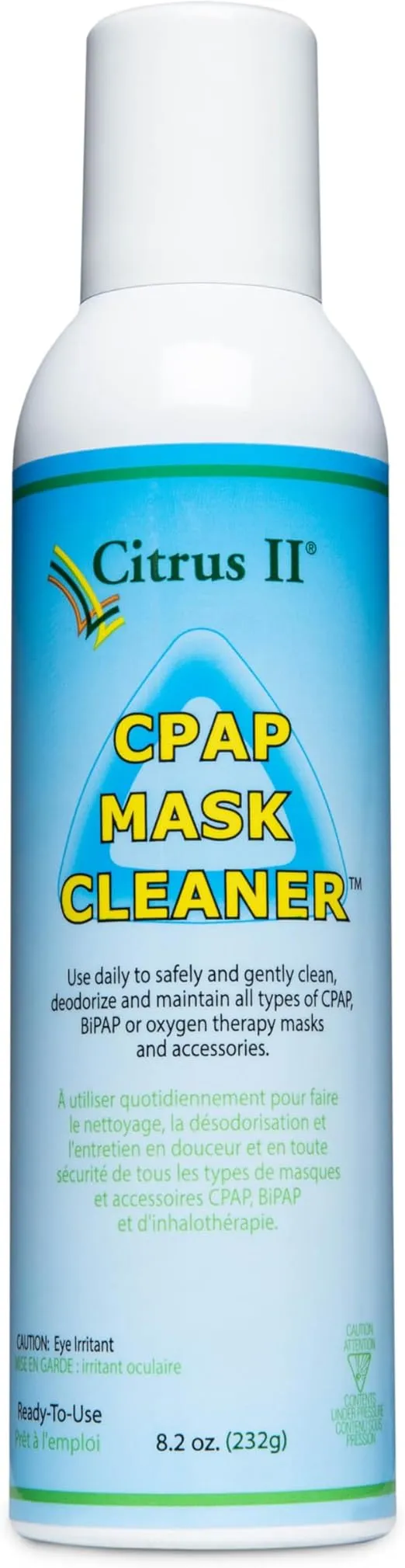 CPAP Cleaning Spray - Cleaning Solution BIPAP, CPAP Masks - Safe, Gentle and Effective - Removes Dirt and Oil - Natural Ingredients - 8.2 Oz